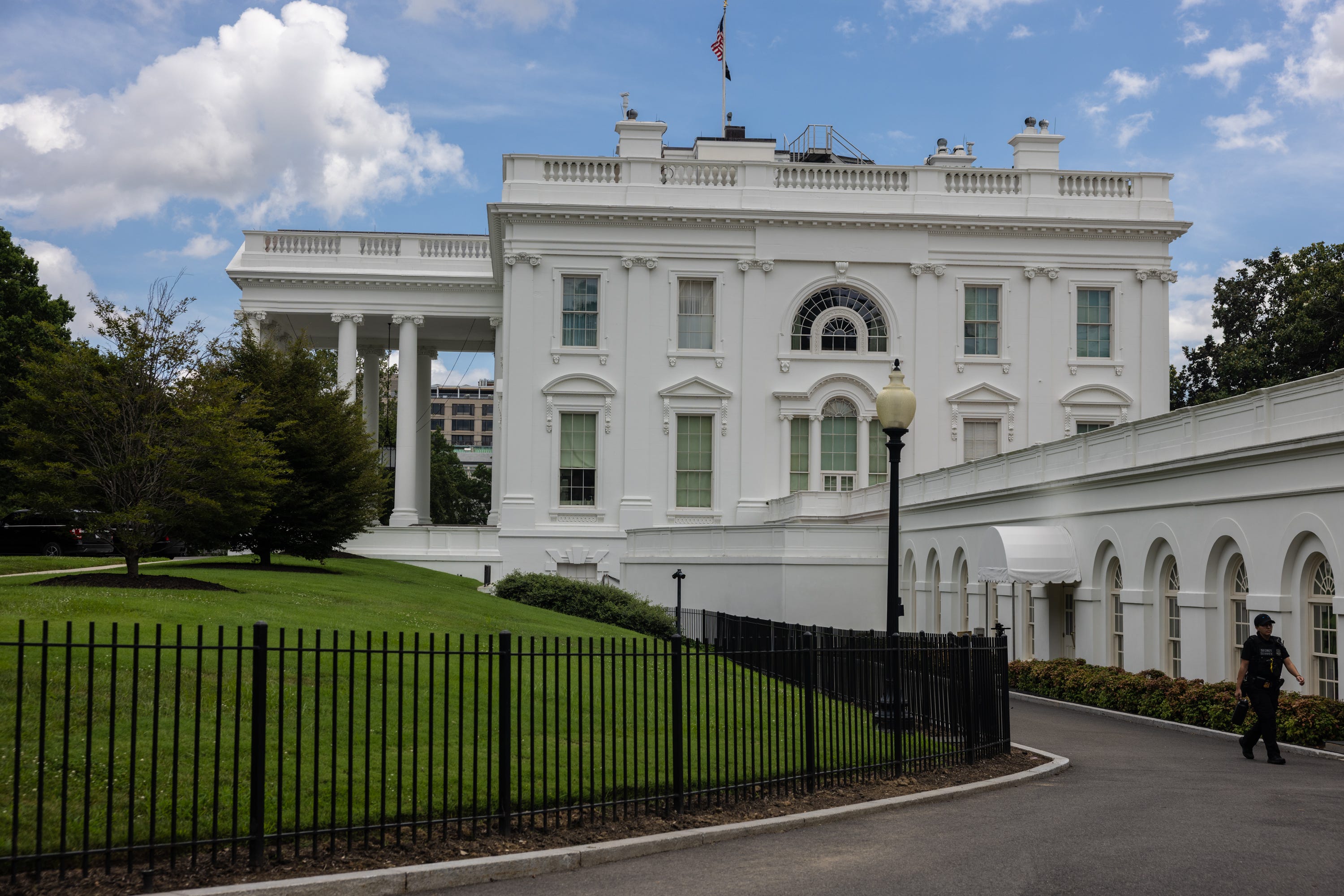 The West Wing exterior of the White House in Washington, D.C.
