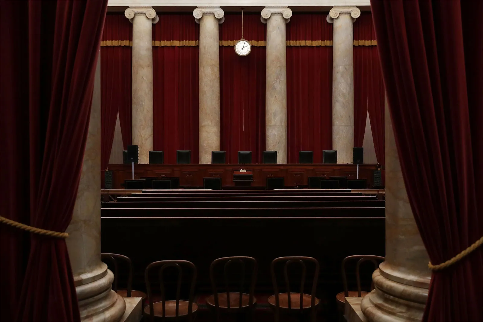 The courtroom of the Supreme Court of the United States