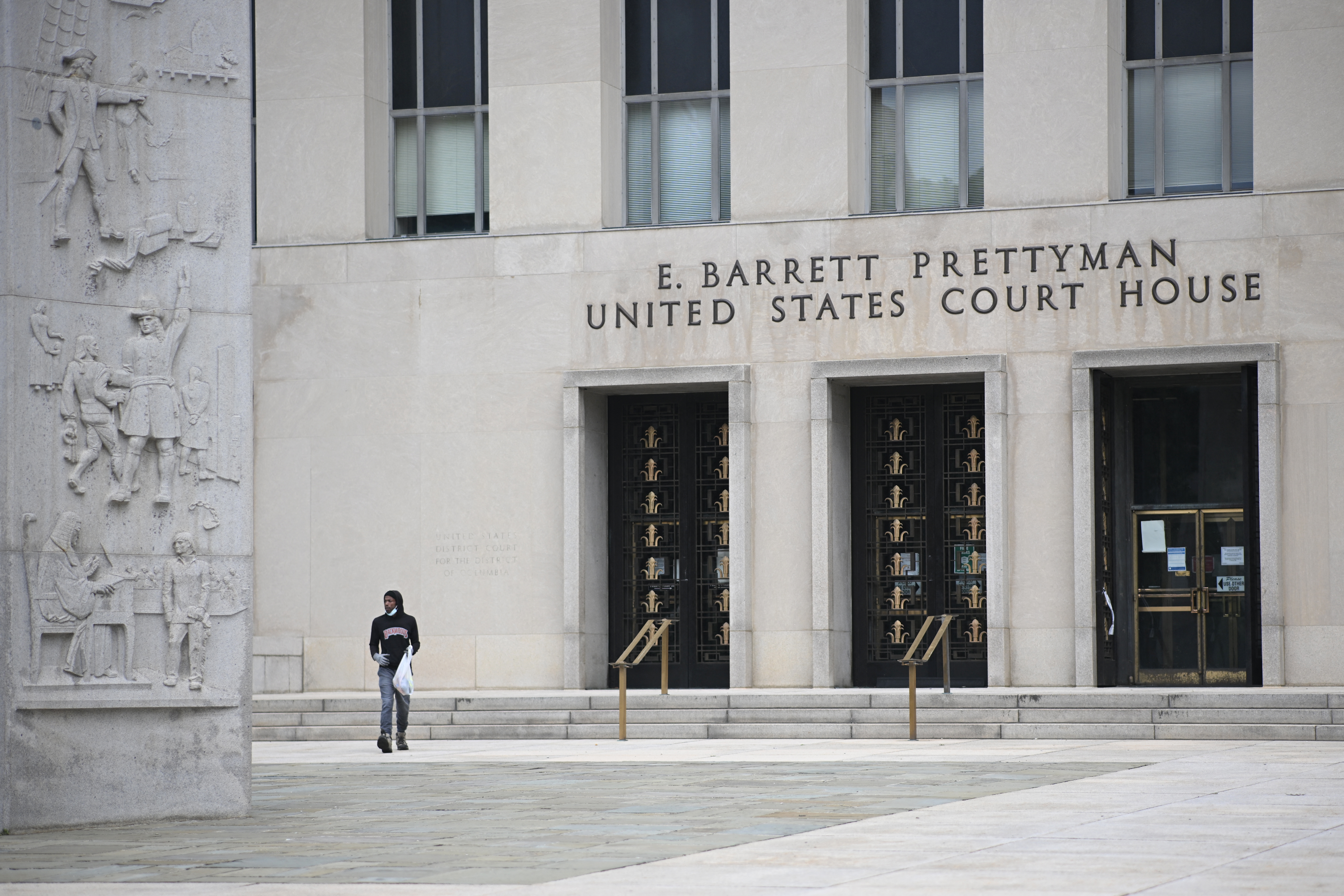 The exterior of a United States Court of Appeals courthouse building with the court name visible near the entrance