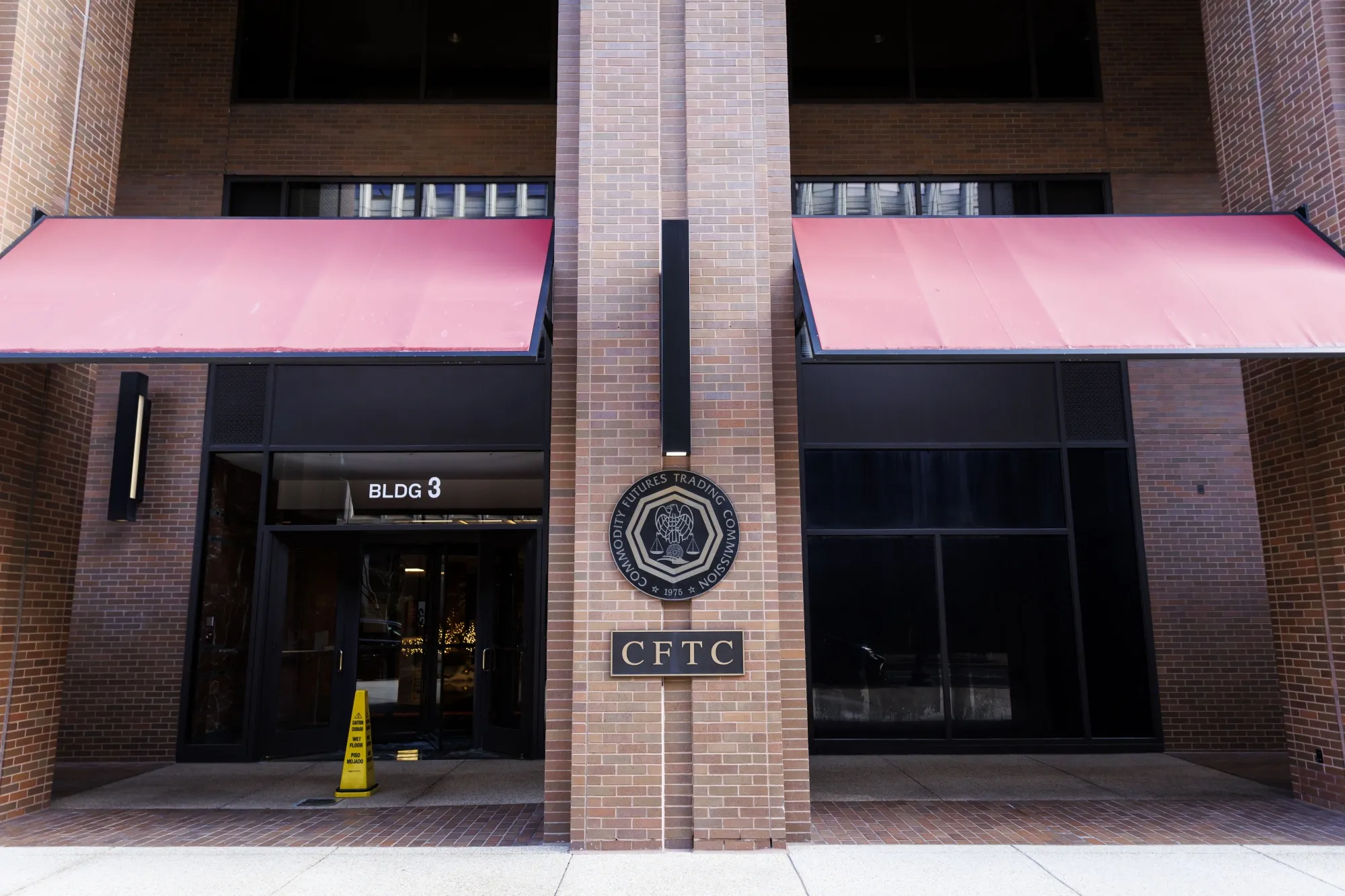 The exterior of the Commodity Futures Trading Commission headquarters in Washington, D.C.