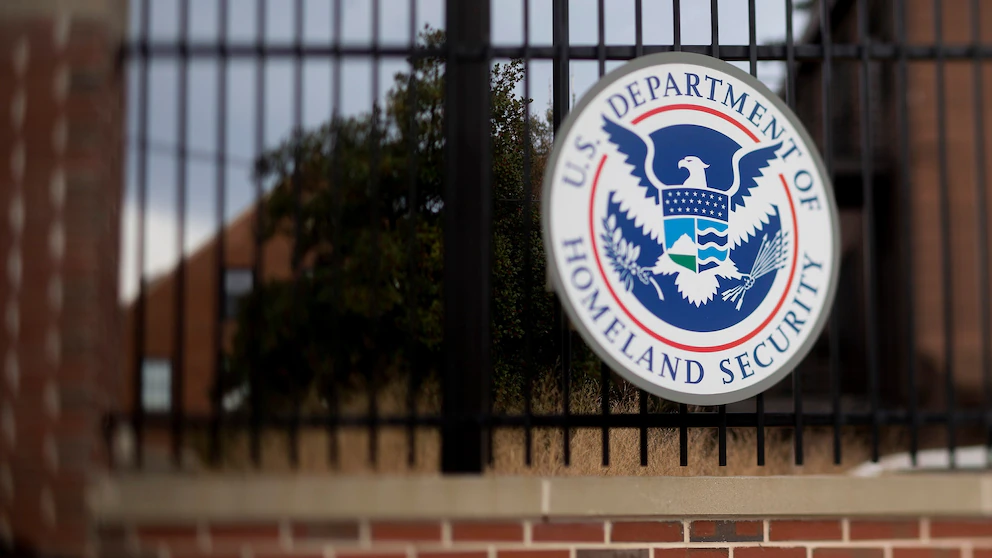 The exterior of the Department of Homeland Security headquarters building in Washington, D.C.