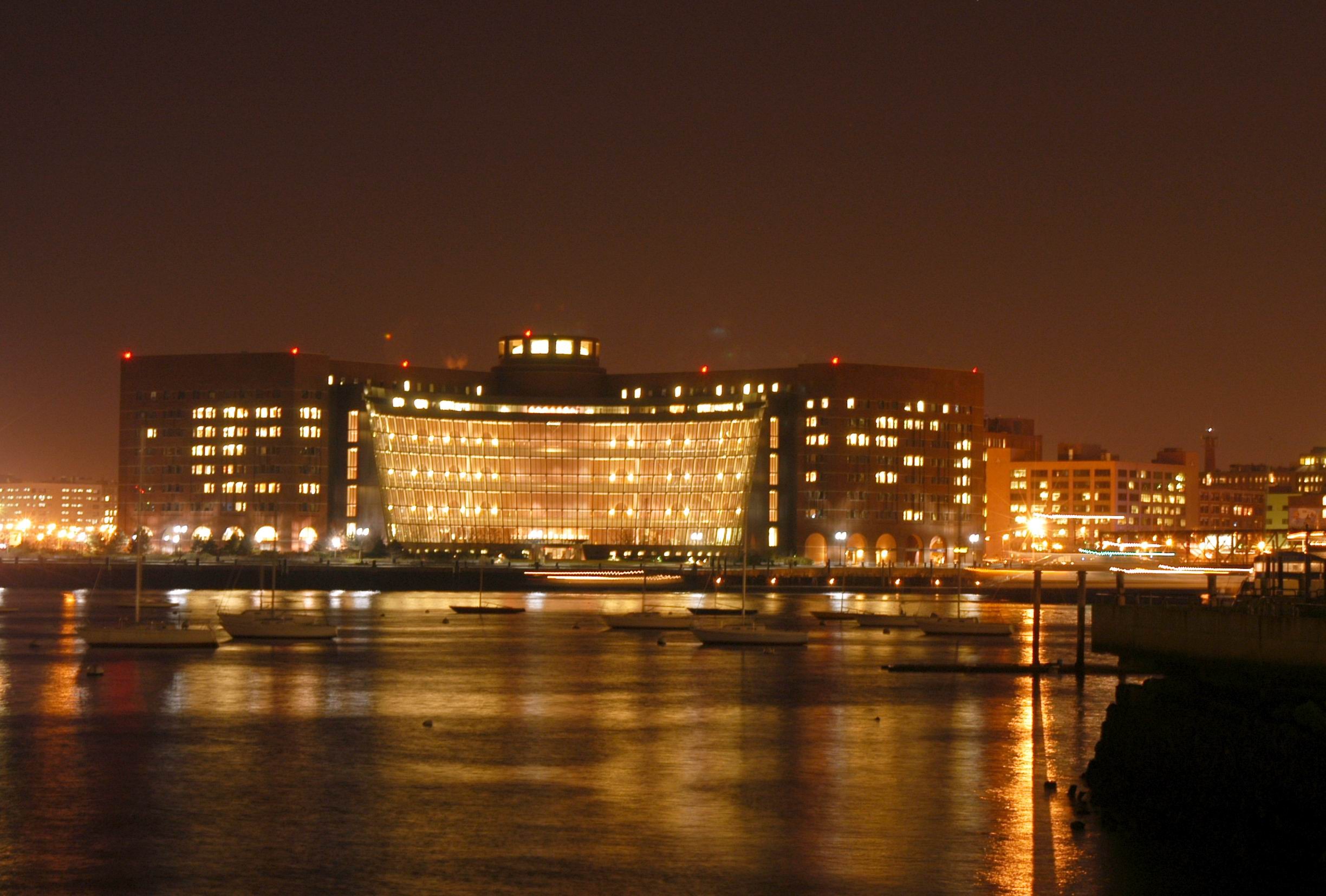 The exterior of the John Joseph Moakley U.S. Courthouse in Boston, home to the U.S. Court of Appeals for the First Circuit, photographed in daylight