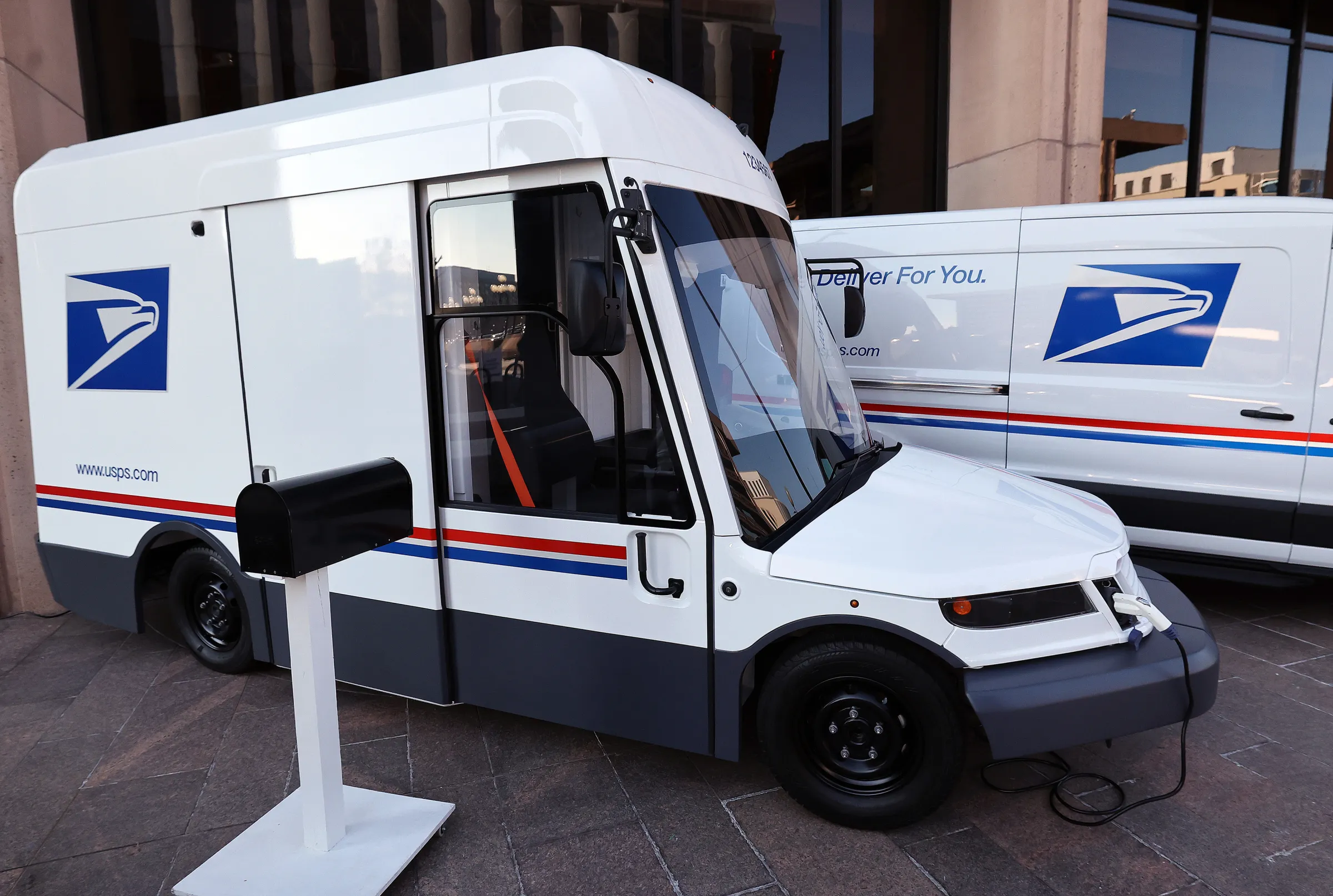 The exterior of the United States Postal Service headquarters in Washington, D.C.