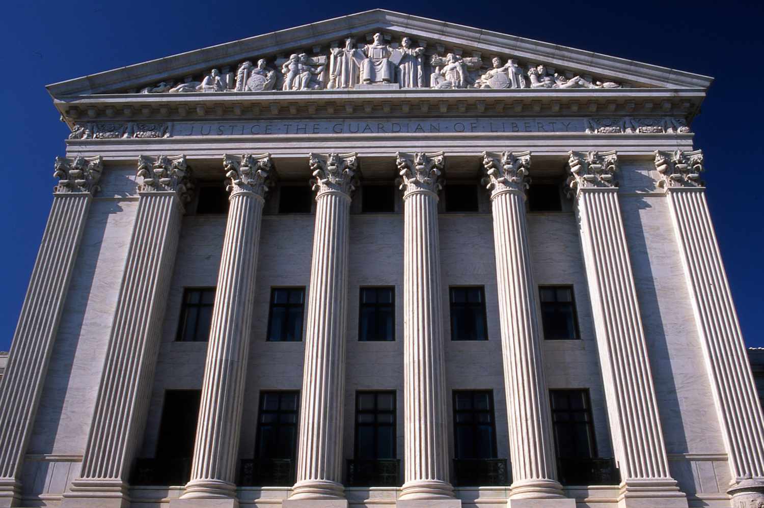 The exterior of the United States Supreme Court building in Washington, DC
