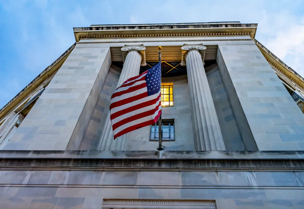 The headquarters of the U.S. Department of Justice in Washington, D.C.