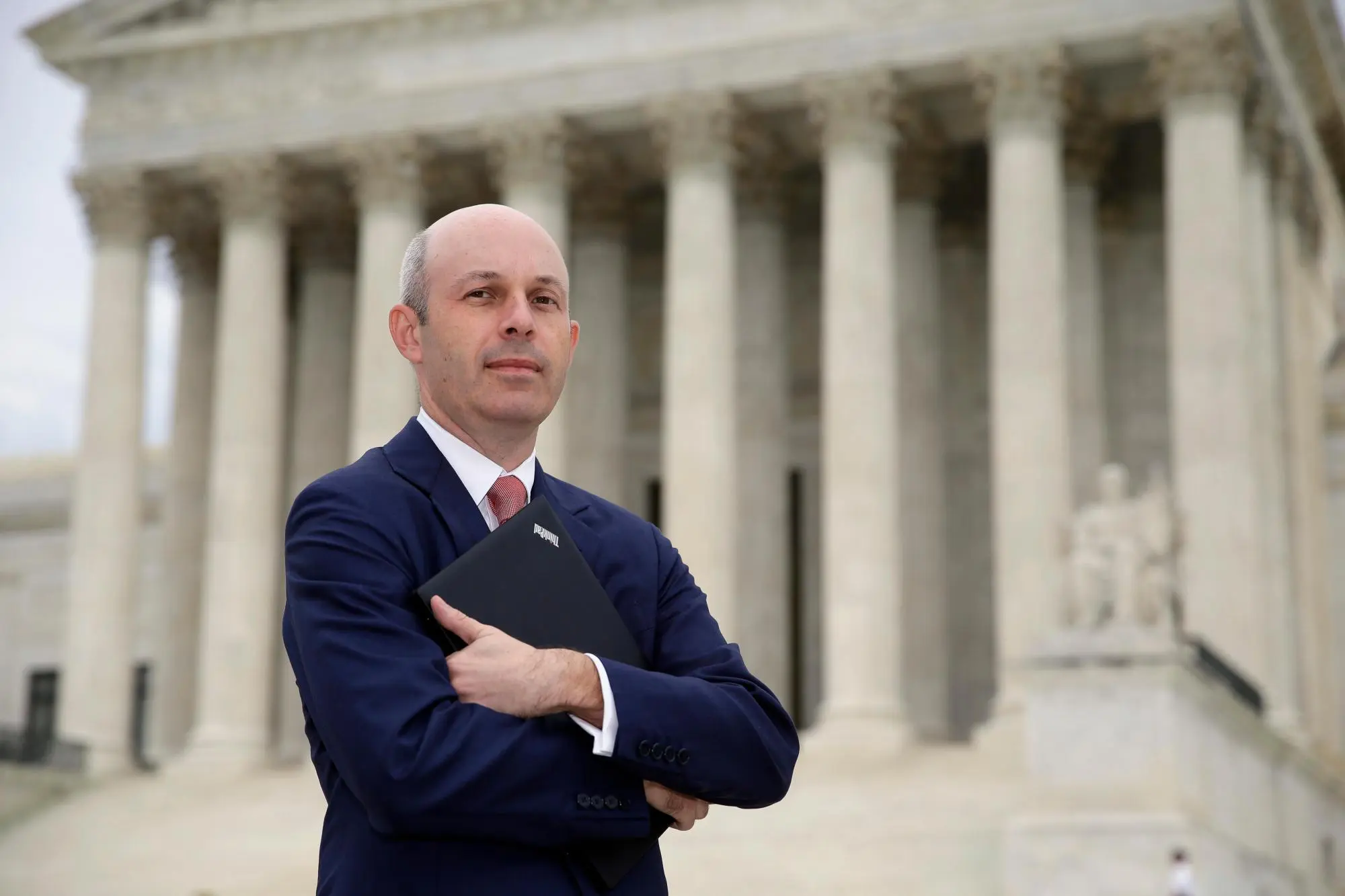 Thomas Goldstein poses for a photograph outside the United States Supreme Court in Washington, D.C.