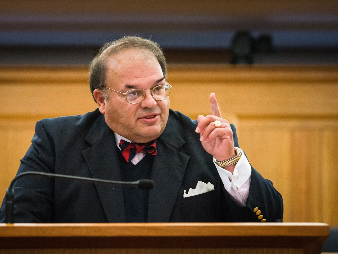 U.S. District Judge Richard Leon walking outside a federal courthouse in Washington, D.C., after issuing a ruling, news photography style