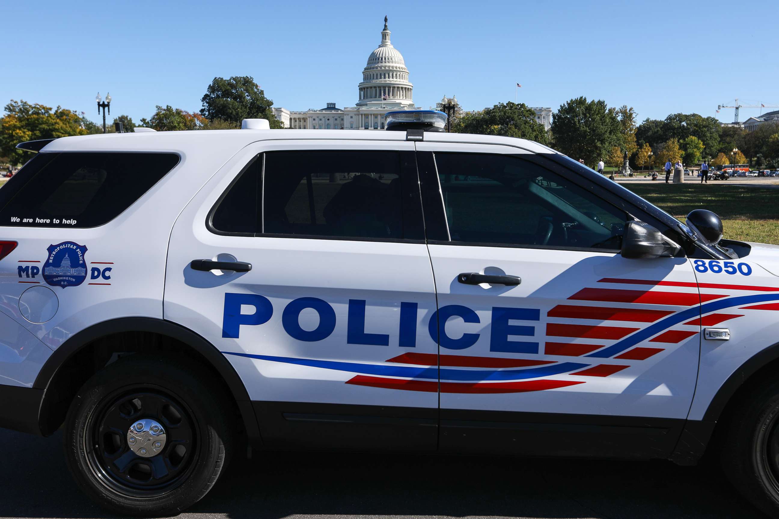 Uniformed Metropolitan Police Department officers on patrol in Washington, D.C.