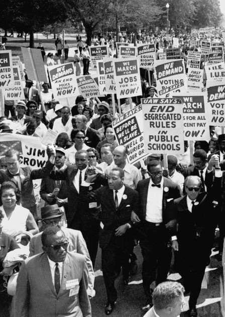 a 1960s civil rights protest against segregation