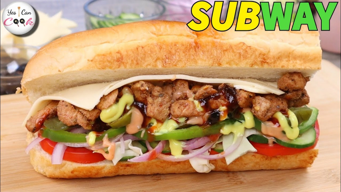 a Subway style sandwich