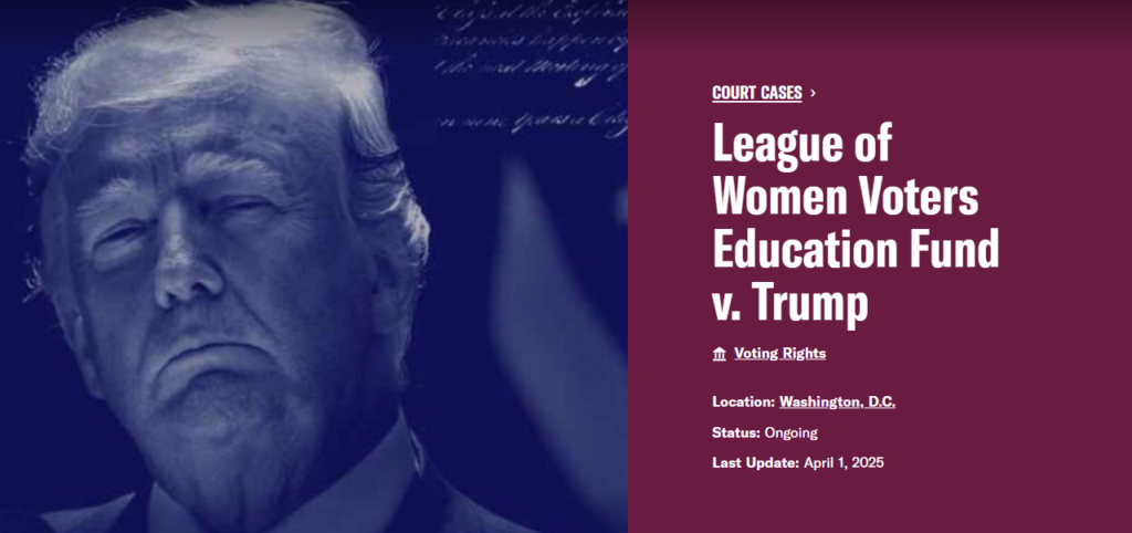 Constitutional Basis for Trump’s Voter Order Lawsuit