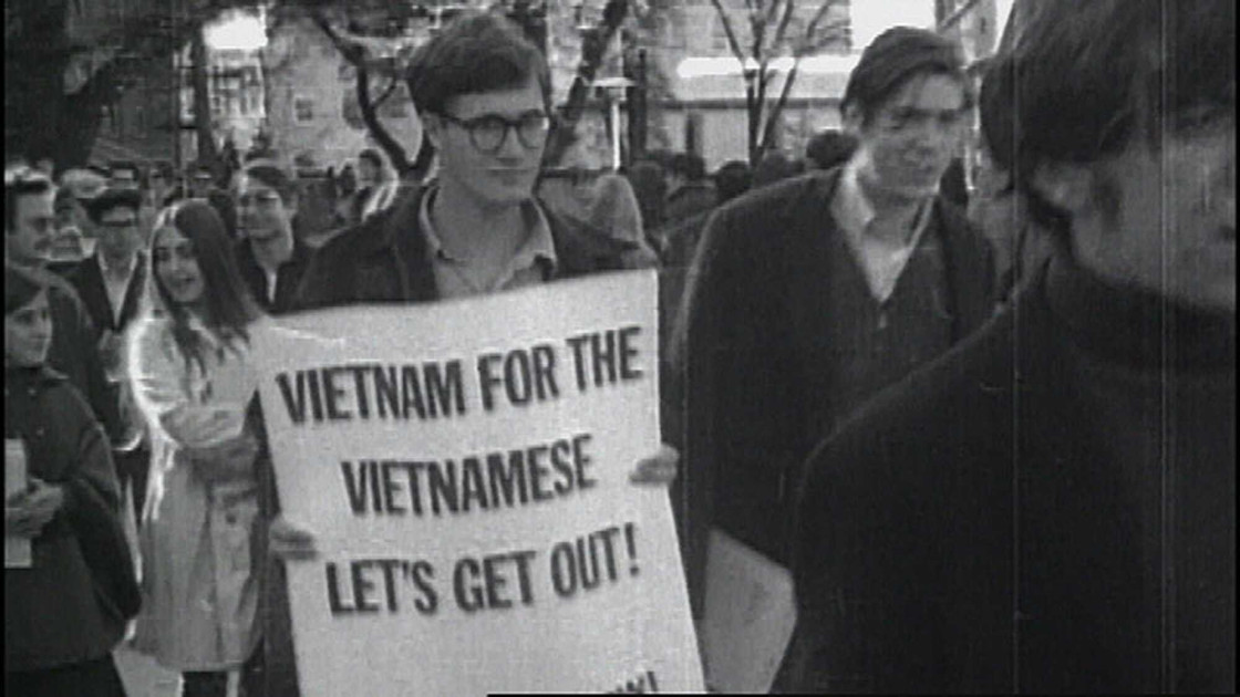 anti-war protest Vietnam era historical photo