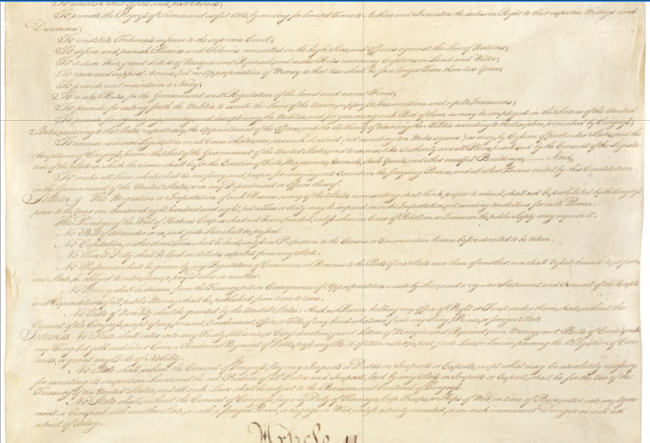 Article I Section 9 Constitution