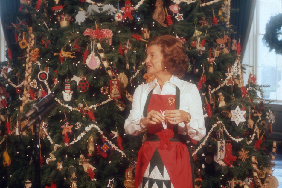 Betty Ford White House Christmas tree 1974
