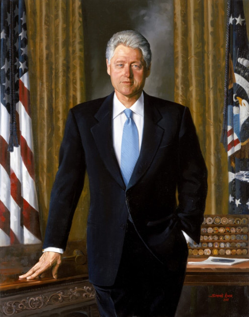 Bill Clinton presidential portrait official