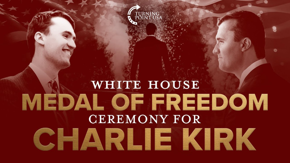 Trump Posthumously Awards Charlie Kirk Medal of Freedom on What Would Have Been His 32nd Birthday
