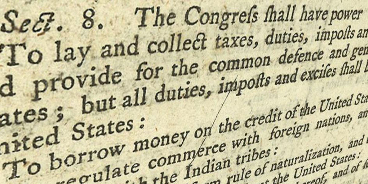 Constitution Article I Section 8