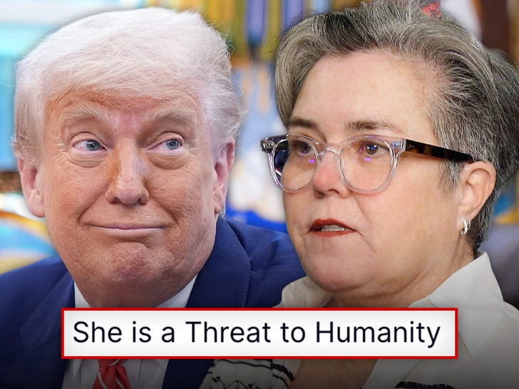 Donald Trump and Rosie O'Donnell composite photo