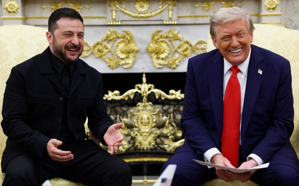 donald trump and zelenskyy speaking to press in white house on august 19 2025