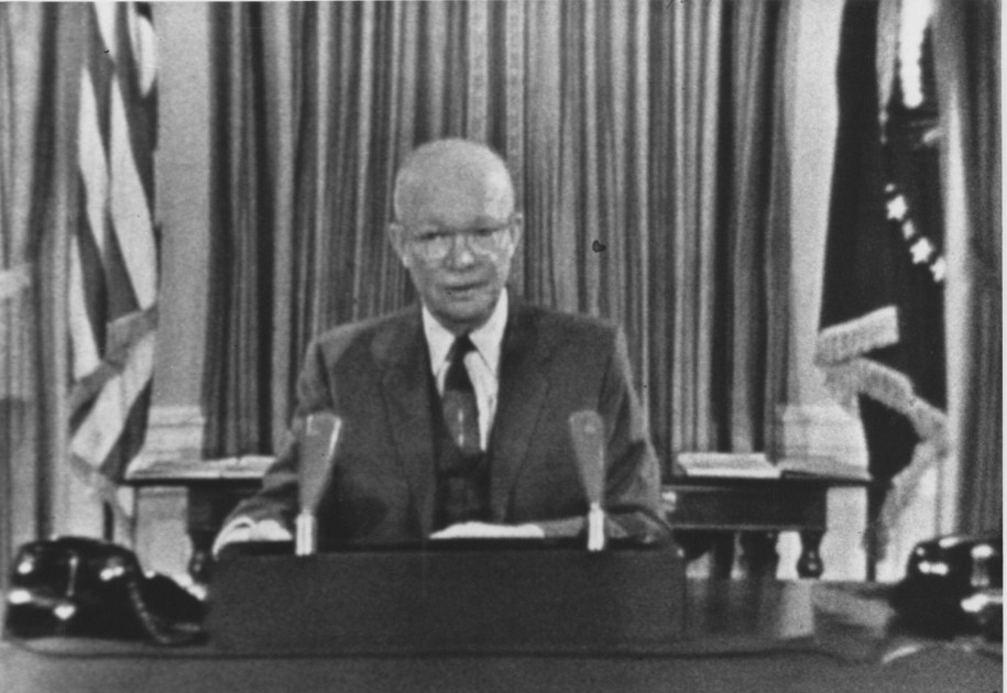 Dwight Eisenhower farewell address television broadcast historical