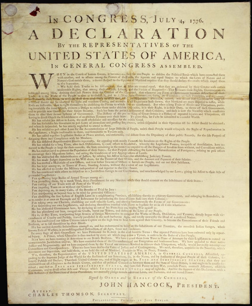 early American Congress historical document