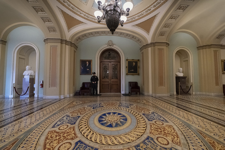 empty House chamber during shutdown