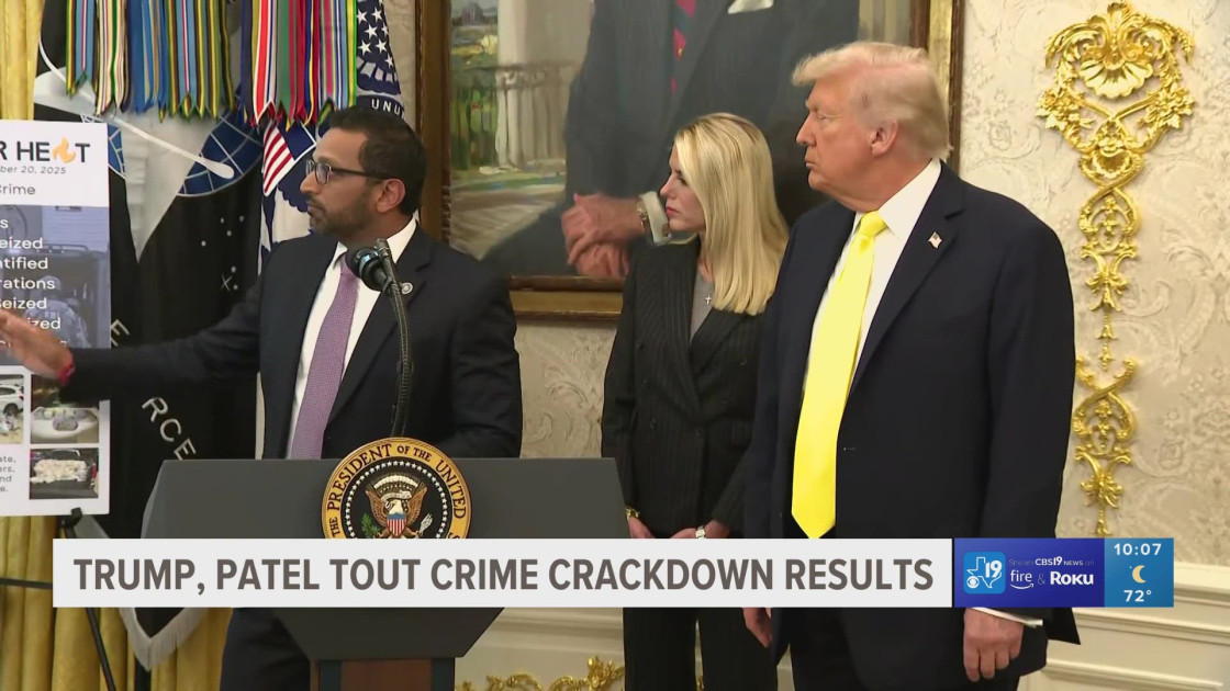 FBI Director Kash Patel speaking to reporters