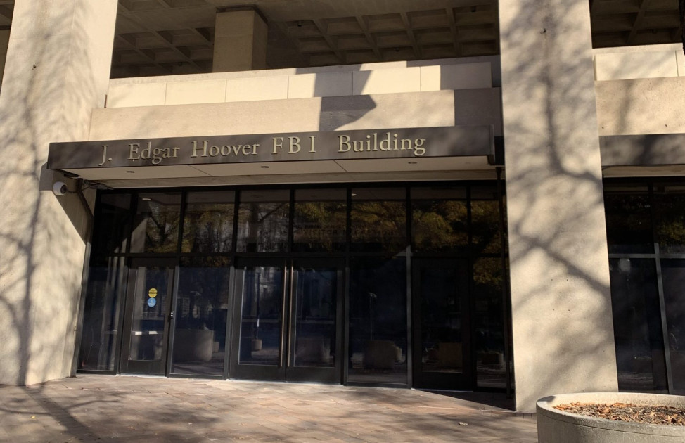 FBI headquarters building entrance