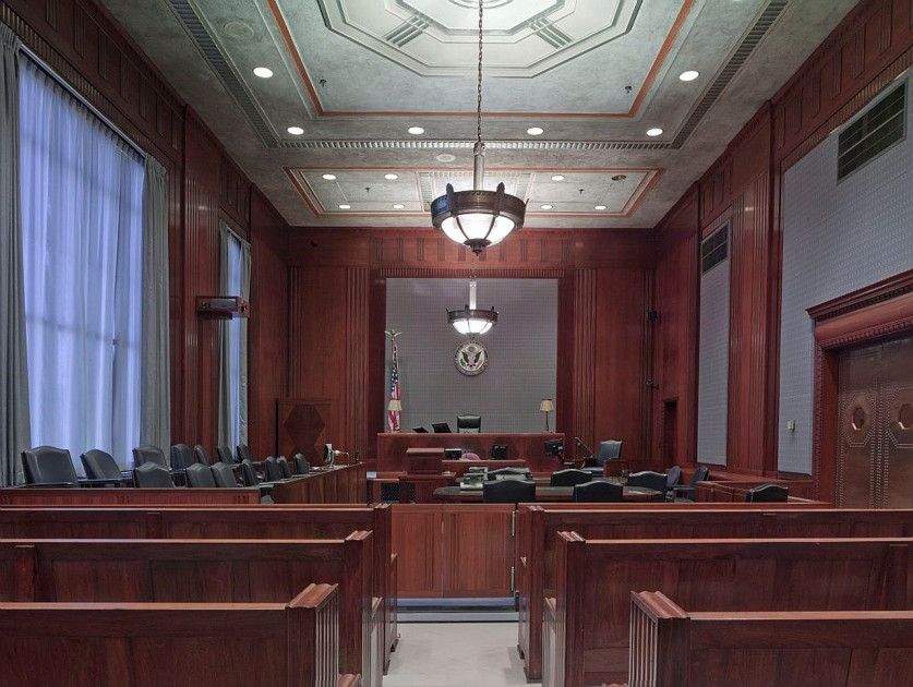 federal courtroom interior Virginia Eastern District