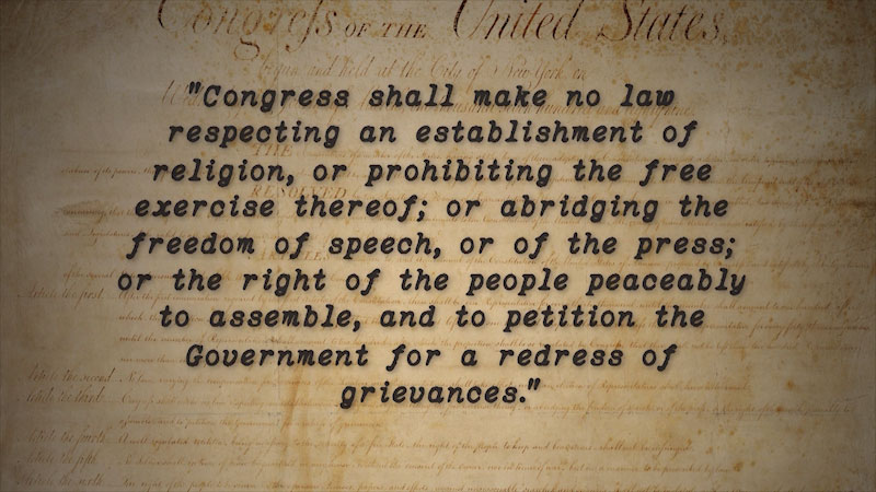 First Amendment Constitution text