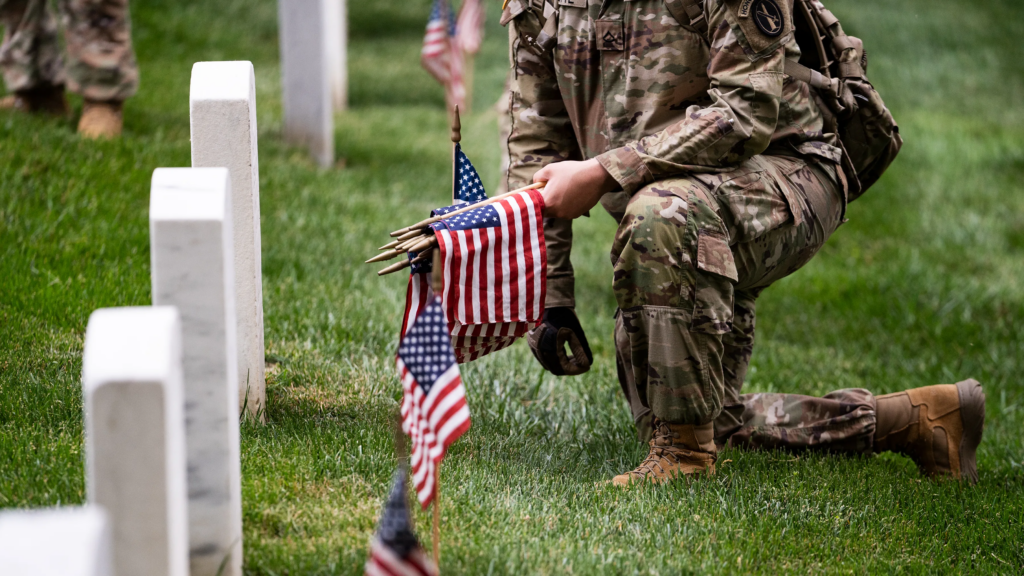 "Flags-In" Tradition at Arlington