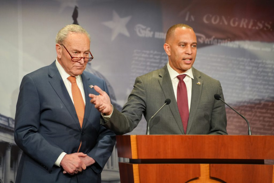 Hakeem Jeffries Chuck Schumer Democratic congressional leaders