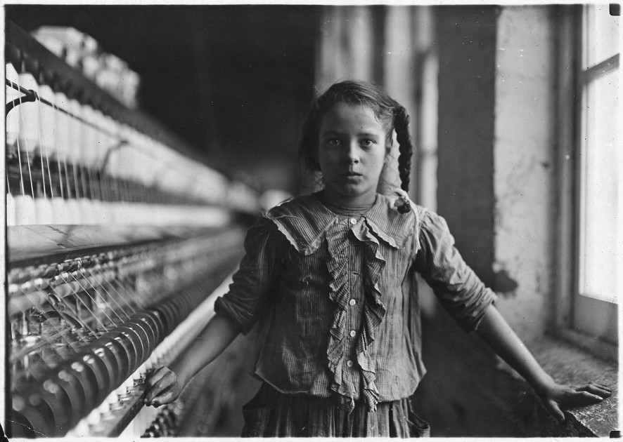 historical child labor factory workers photograph