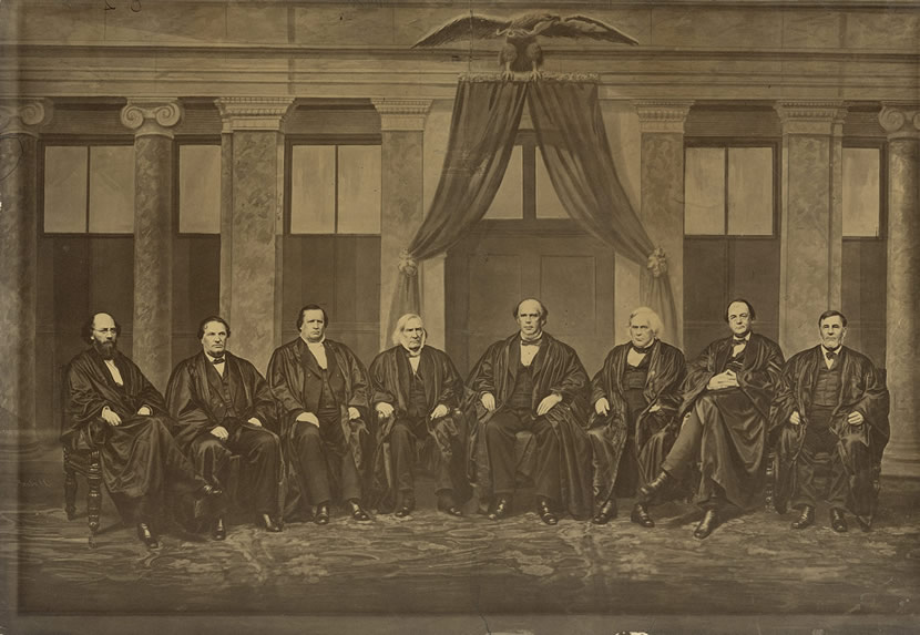 historical illustration of the 1869 Supreme Court