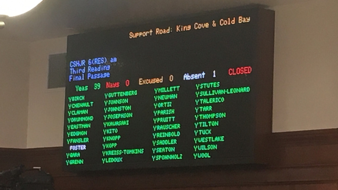 House floor vote electronic tally board