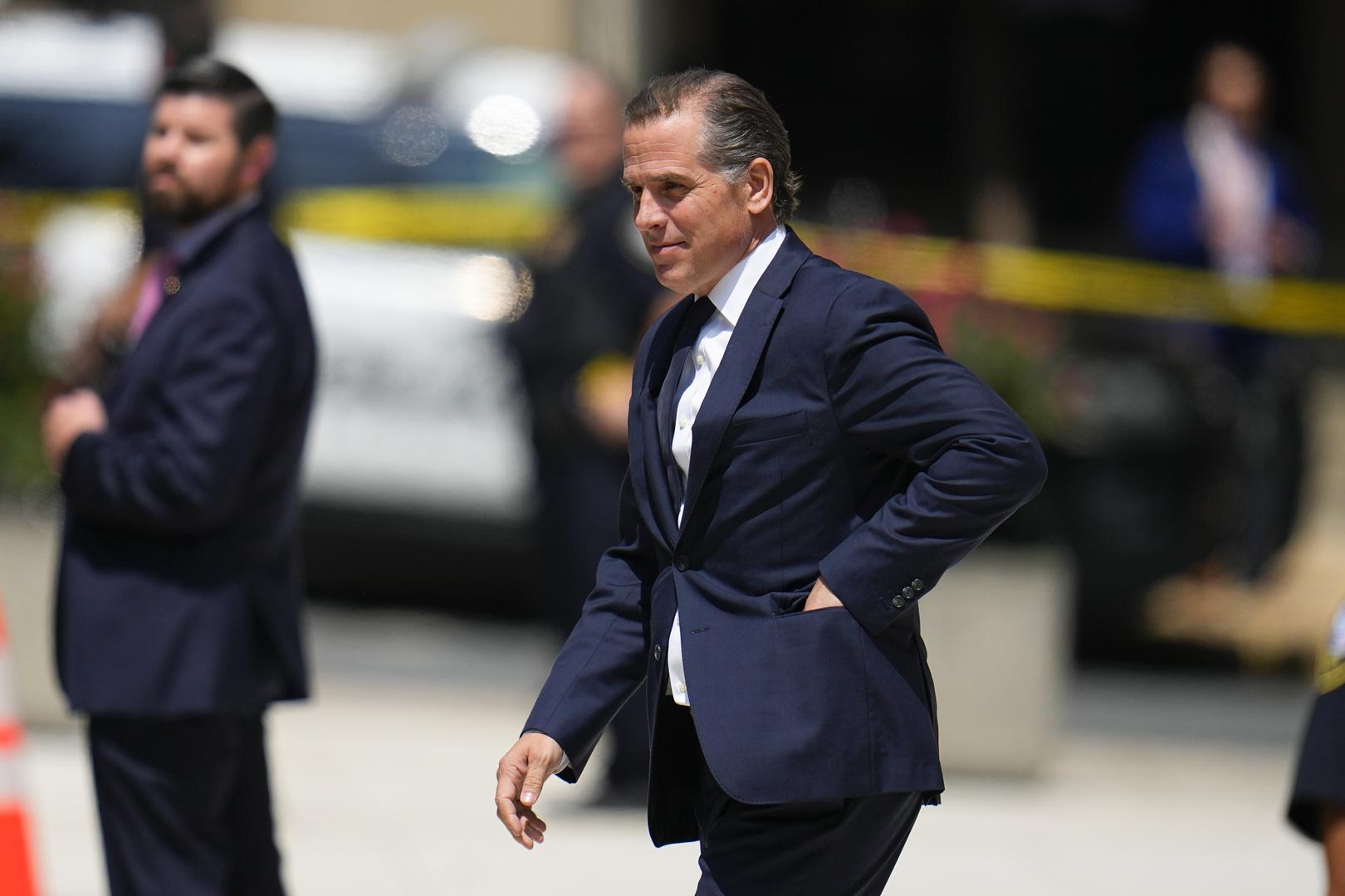 Hunter Biden leaving federal court in Wilmington, Delaware