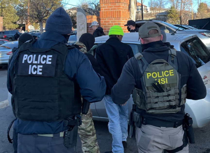 ice agents conducting raids