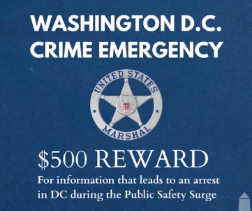 Trump Administration Now Offering $500 Cash for Tips Leading to Arrests in D.C. Crime Crackdown