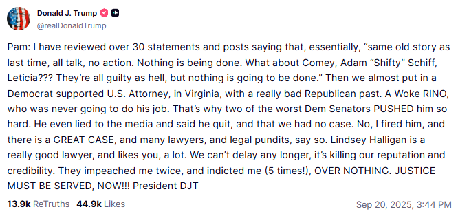 Trump’s Public Goading of His Own Attorney General Tests a Core Constitutional Norm
