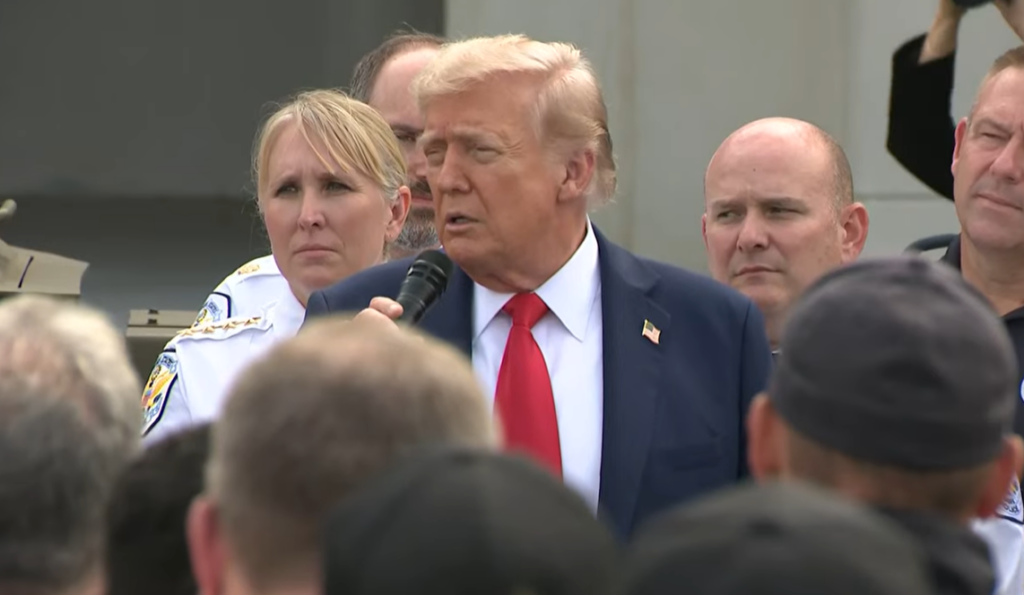 Trump Takes a Victory Lap in D.C., Vows to Join Police on Patrol After a “Nice Victory” in Court