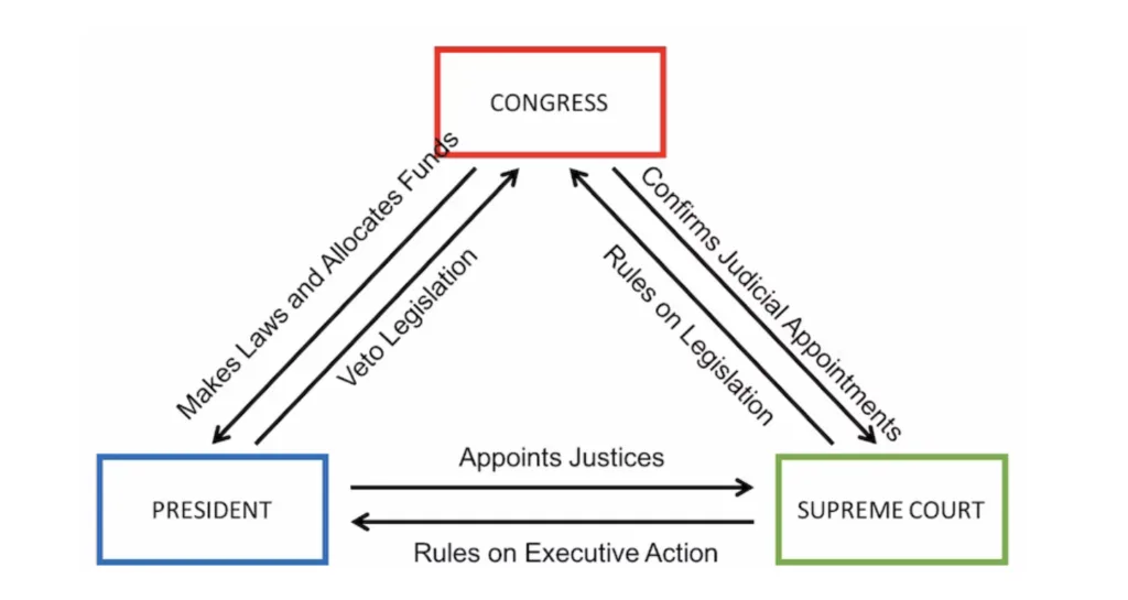 institutional checks and balances diagram