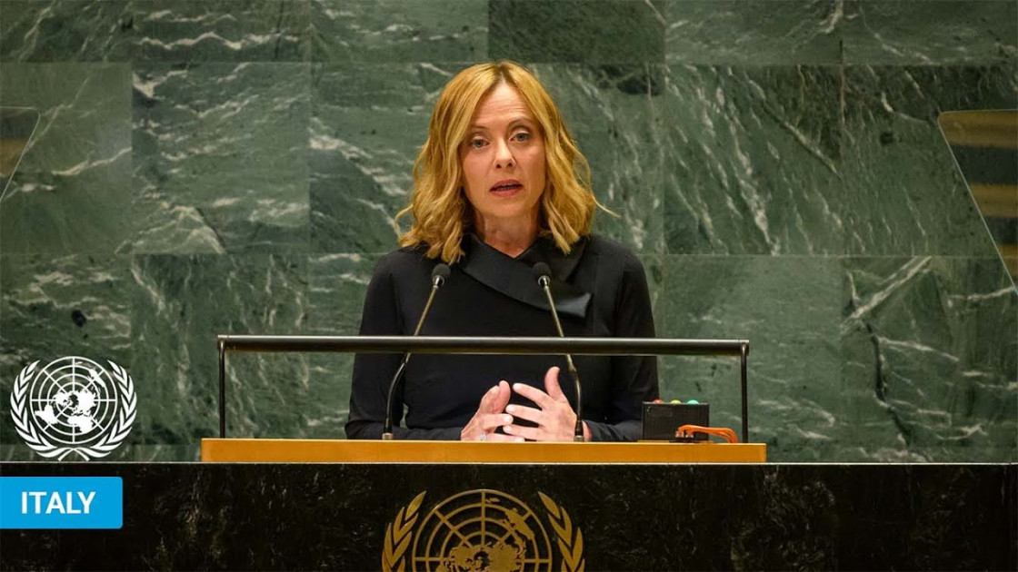 italy prime minister meloni speaking