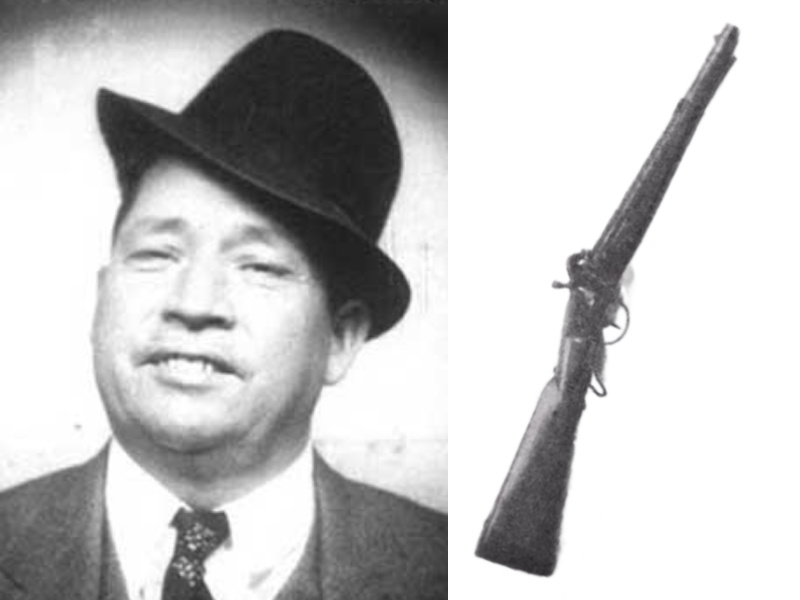 Jack Miller and sawed-off shotgun.