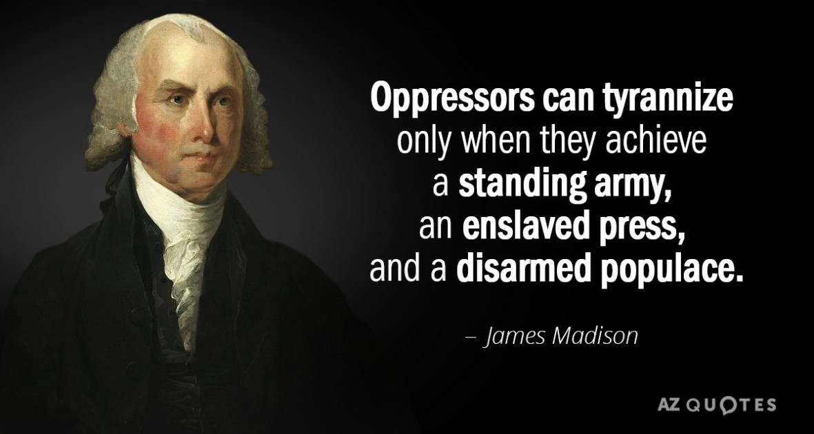James Madison quote on press freedom