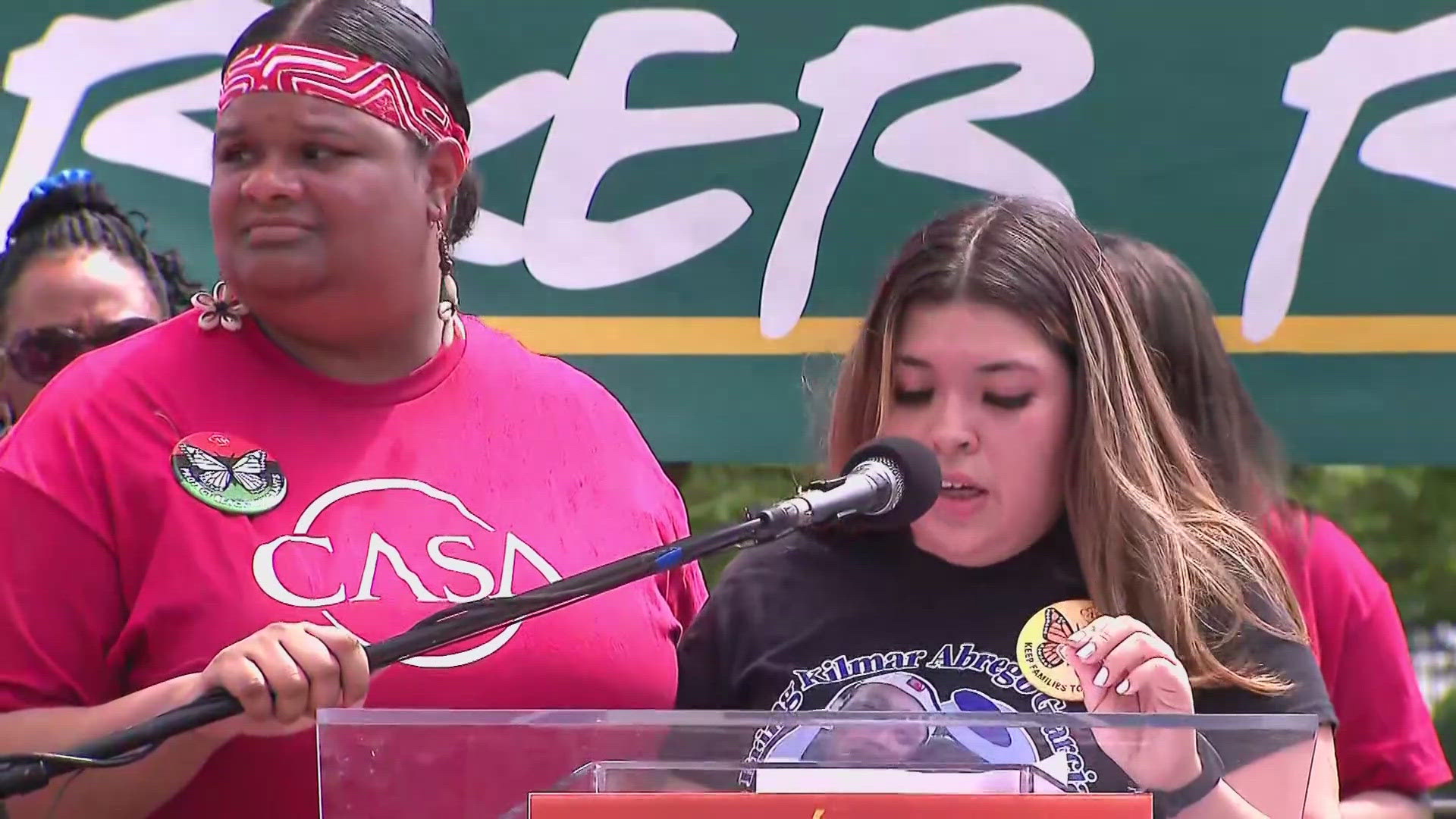 kilmar abrego garcia and his wife speaking