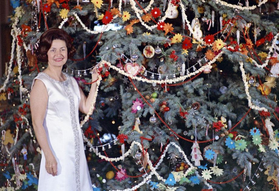 Lady Bird Johnson Christmas decorations 1967
