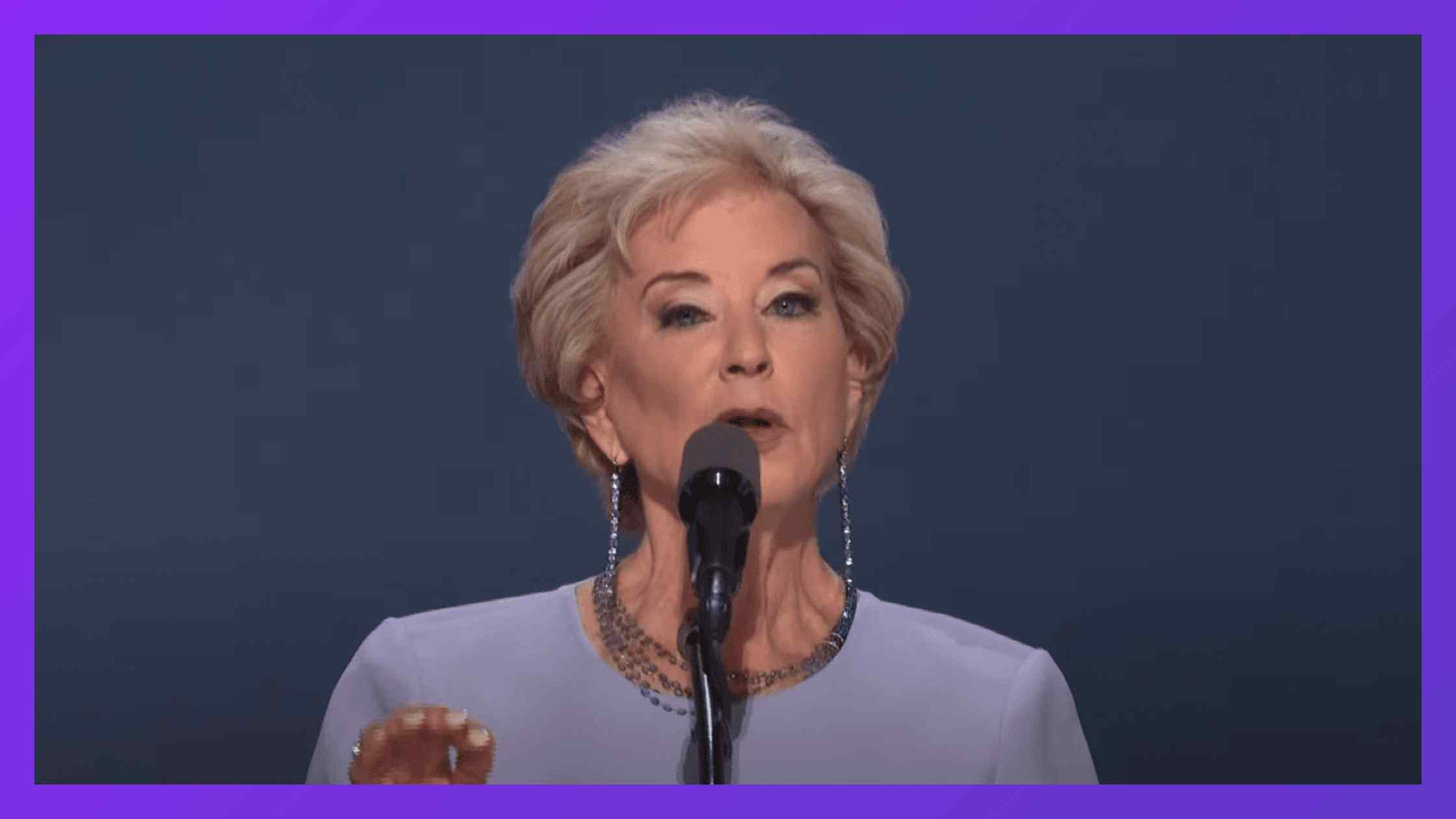 Linda McMahon speaking