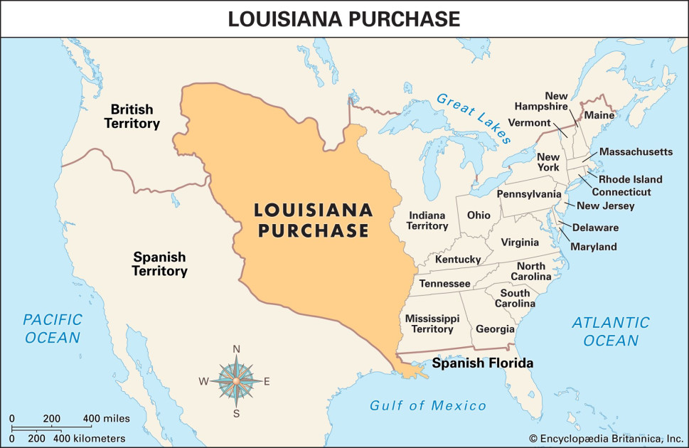 Louisiana Purchase historical map territory expansion
