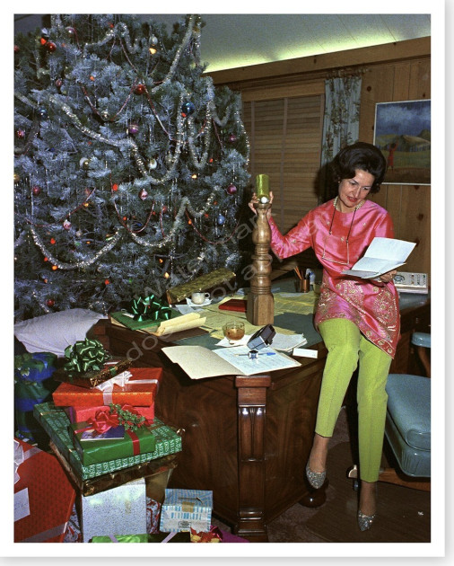 Lyndon B. Johnson family Christmas tree 1965