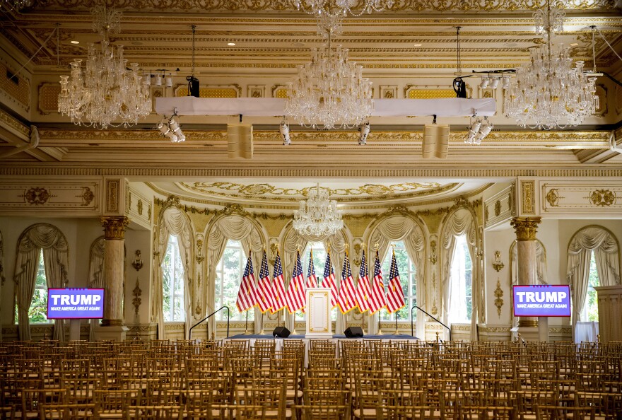 Mar-a-Lago Trump property gilded ballroom private club